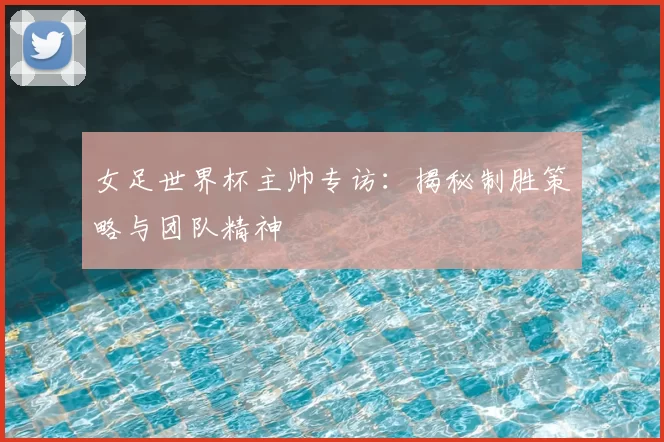 女足世界杯主帅专访:揭秘制胜策略与团队精神