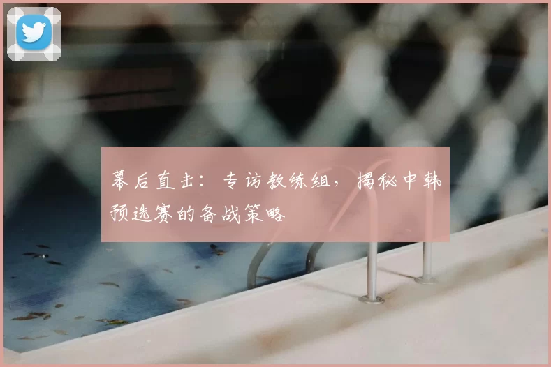 幕后直击：专访教练组，揭秘中韩预选赛的备战策略